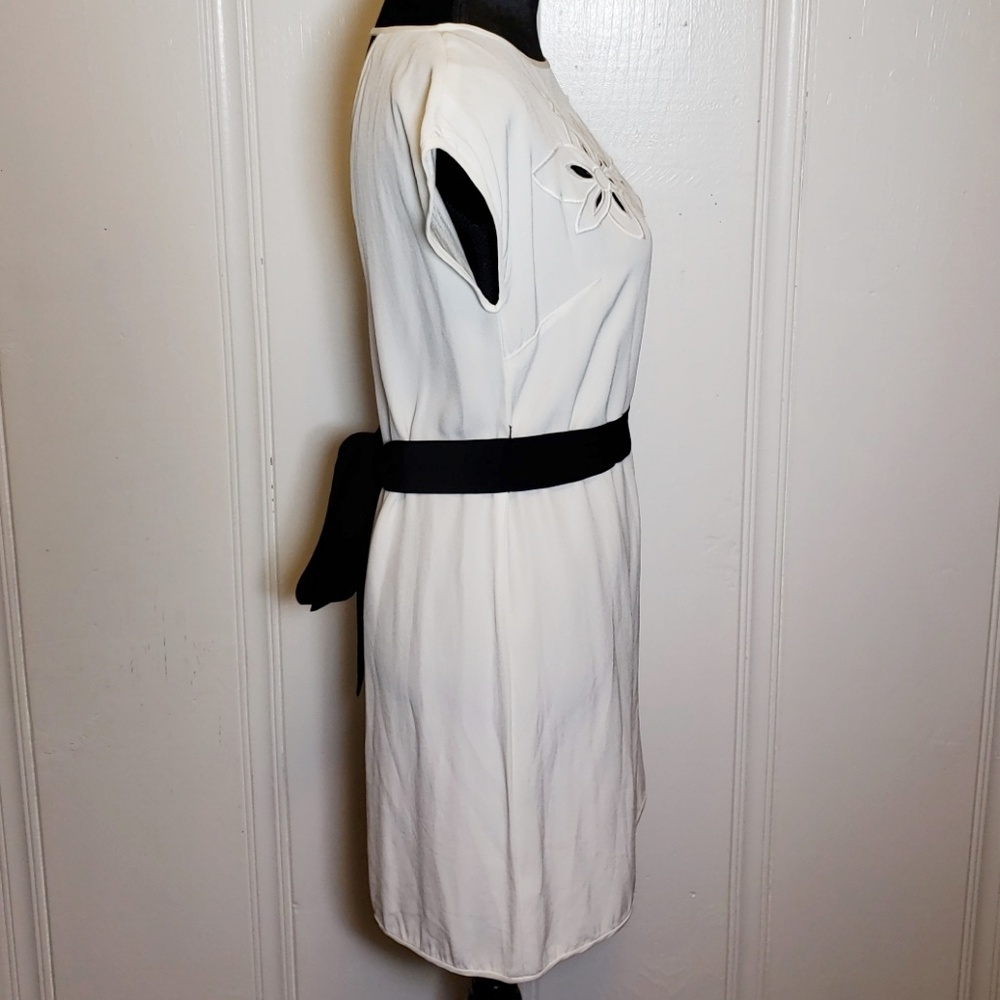 Tibi White Floral Embroidery Cutout Dress - Picture 4 of 7